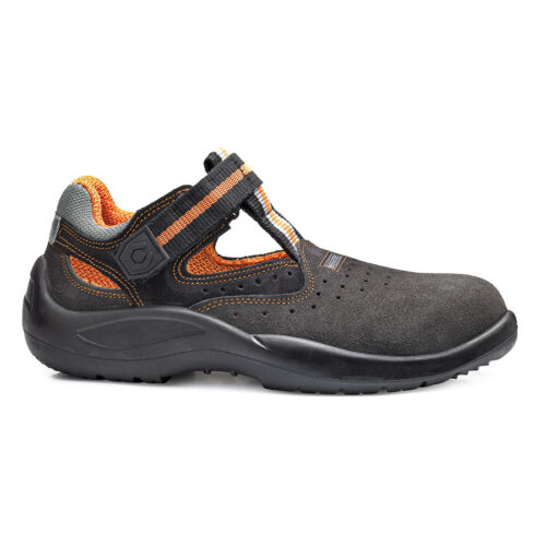 B0116 BASE Summer munkavédelmi szandál S1P SRC - szürke/narancs