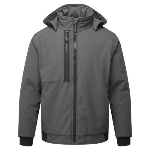 CD874 Portwest WX2 Eco bélelt softshell (2L) - metál szürke