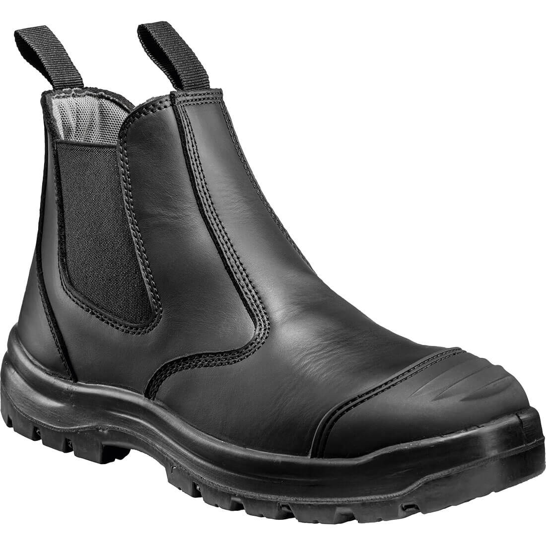 FT71 Portwest Safety (fűző nélküli) bebújós munkavédelmi bakancs S1P - fekete