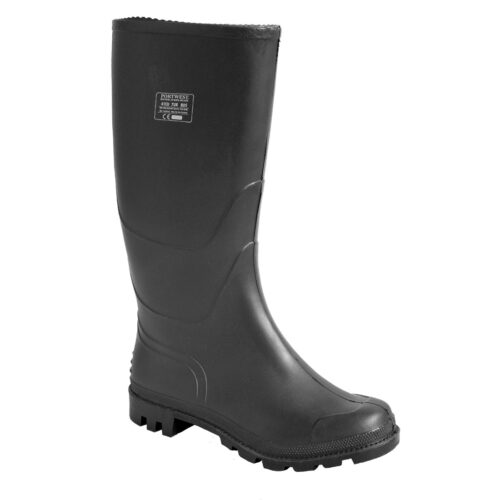 FW90 Portwest PVC Wellington, kapli nélküli munkacsizma - fekete