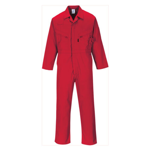 C813-RE Portwest Liverpool Zip overál - piros