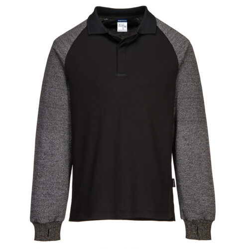 CR15-BK Portwest Cut Resistant Sleeve Polo - fekete
