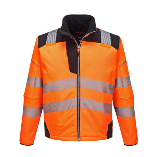 T402 Portwest Vision Hi-Vis softshell kabát - narancs/fekete