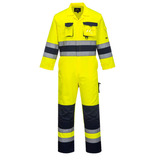 TX55-YN Portwest Texo Hi-Vis Nantes overál - sárga / tengerészkék