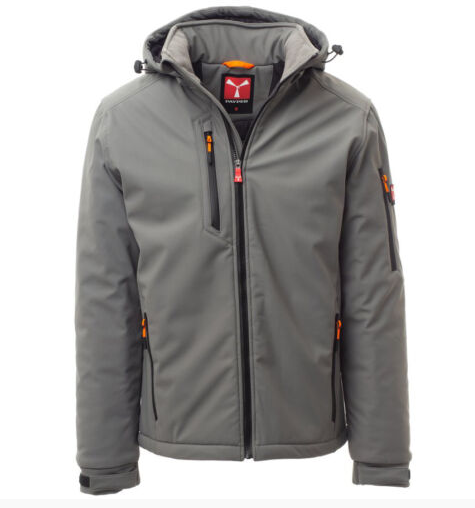 Payper Creek Pad bélelt softshell kabát szürke/fekete
