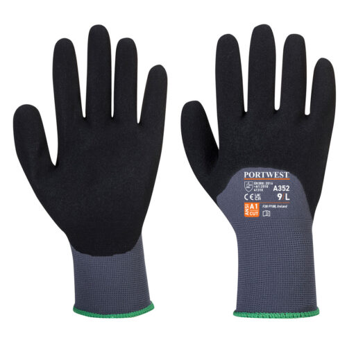 A352-G8 Portwest DermiFlex Ultra védőkesztyű - szürke/fekete