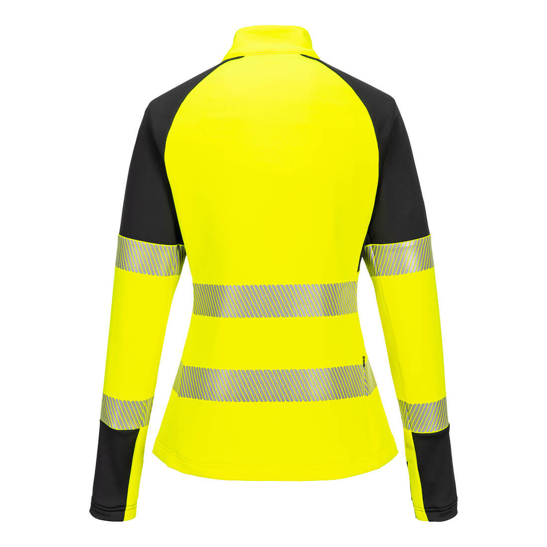 T173-YBL Portwest PW3 Hi-Vis női 1/4 cipzáras pulóver - sárga/fekete - Image 2