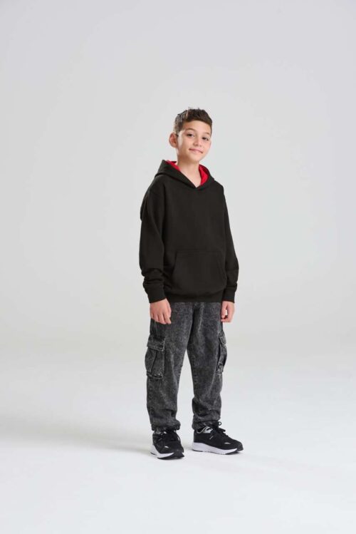 GYERMEK VARSITY KAPUCNIS PULÓVER (AWJH003J)