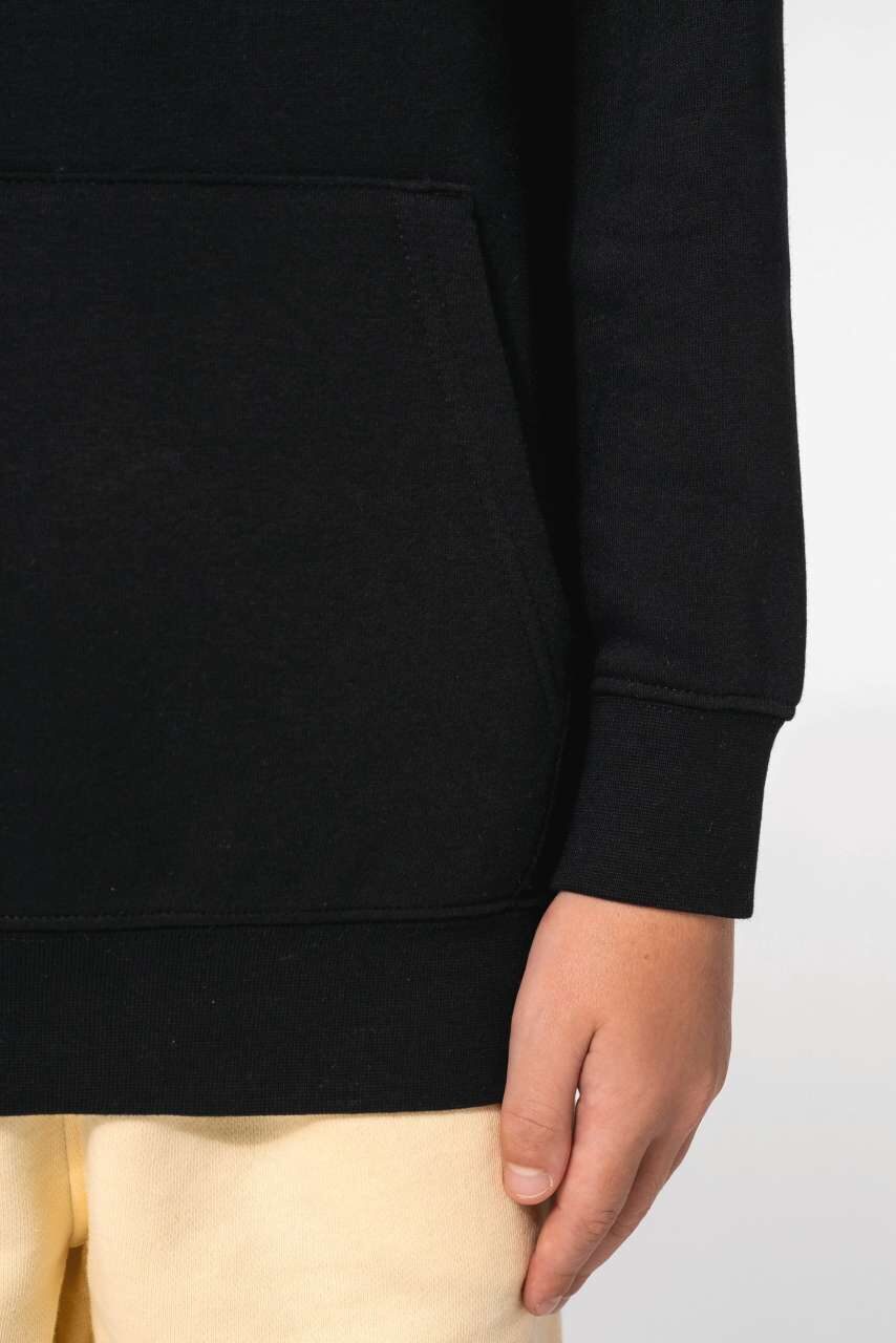 UNISEX GYERMEK KONTRASZTOS MINTÁJÚ KAPUCNIS PULÓVER (KA4014) - Image 5