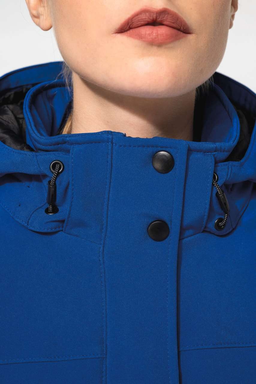 NŐI KAPUCNIS SOFTSHELL BÉLELT PARKA (KA651) - Image 8
