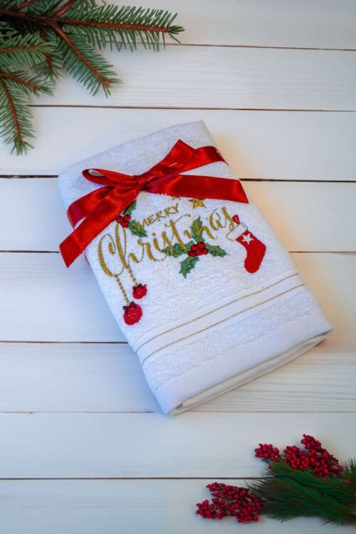 OLIMA KARÁCSONYI TÖRÖLKÖZŐ - BOLDOG KARÁCSONY FELÍRATTAL (OLXMAS03)