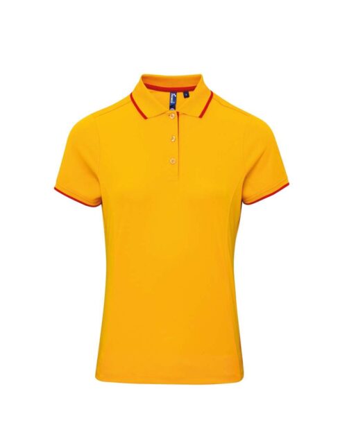 LADIES’ CONTRAST COOLCHECKER® POLO (PR619)