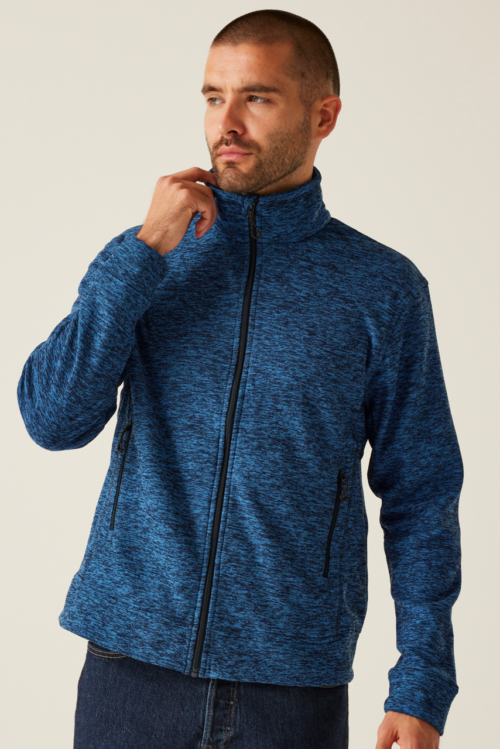THORNLY MEN - FULL ZIP MARL FLEECE (RETRF603)